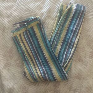 Pull&Bear Multicolor Striped Pants